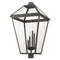 Z-Lite Talbot 4 Light Outdoor Post Mount Fixture, Oil Rubbed Bronze And Seedy 579PHXLXR-ORB - alternate 6